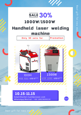 1000W 1080nm লেজার ওয়েল্ডিং মেশিন ওয়াটার কুলিং ওভারল্যাপ হ্যান্ডহেল্ড