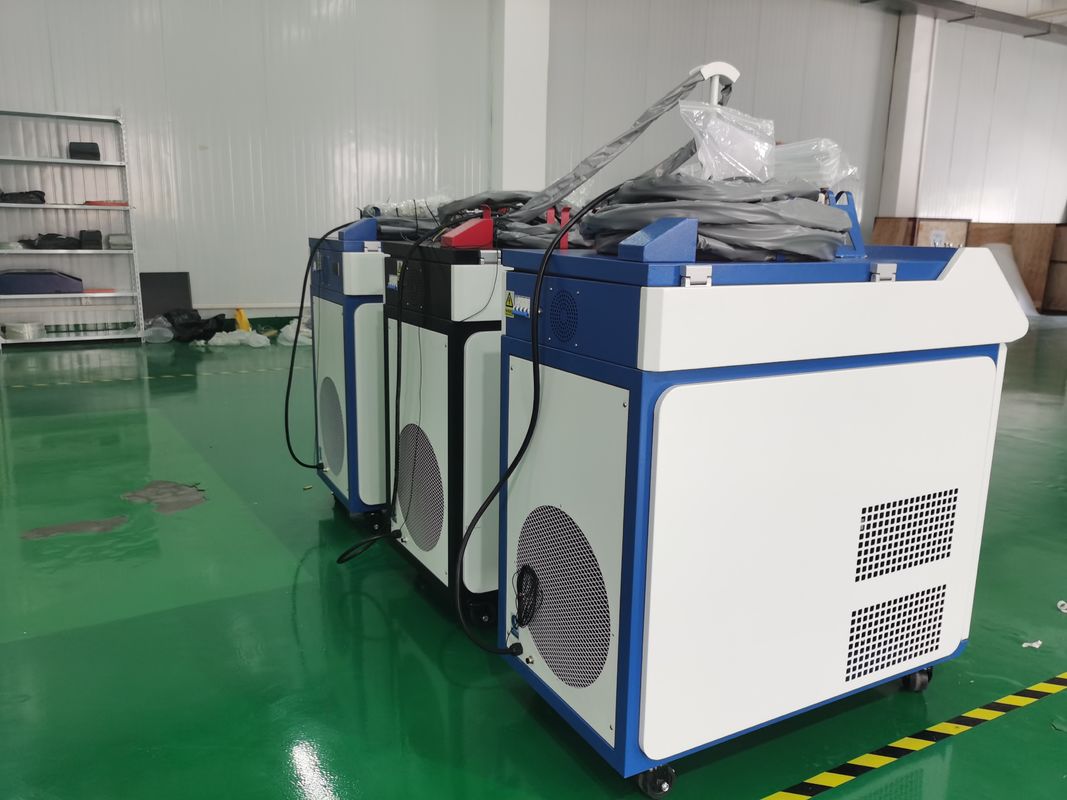 1000W 1080nm হ্যান্ডহেল্ড লেজার ওয়েল্ডার ফাইবার লেজার ওয়েল্ডিং সরঞ্জাম ডাবল দুল