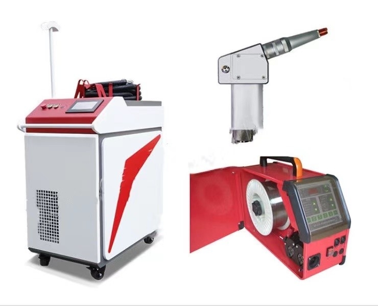অটো ওয়্যার ফিডারের সাথে 1000W CW ডাবল পেন্ডুলাম হ্যান্ডহেল্ড লেজার ওয়েল্ডার