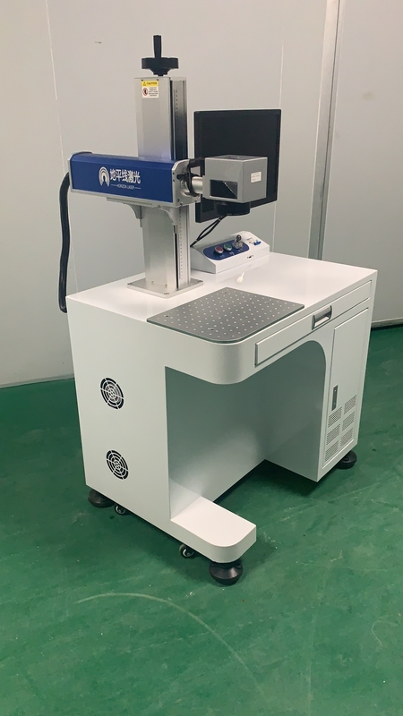 ঘূর্ণমান 0.5ms 20W 30W ফাইবার লেজার মার্কিং মেশিন EZCAD নিয়ন্ত্রণ