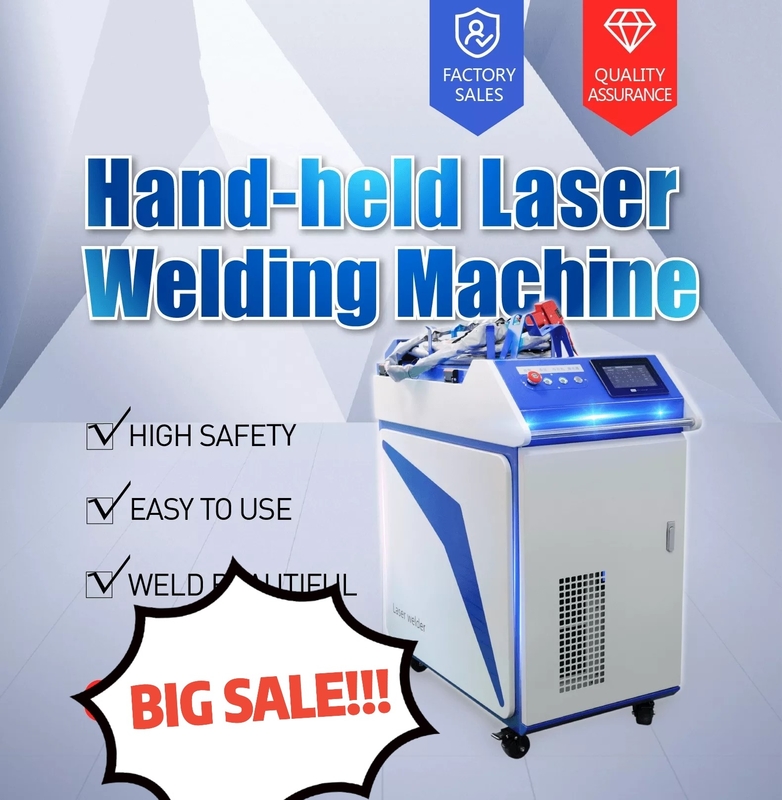 অটো ওয়্যার ফিডার সহ আর্গন আর্ক 3000W CW হ্যান্ডহেল্ড লেজার ওয়েল্ডার 120mm/S